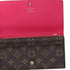 Louis Vuitton Sarah Monogram Long Wallet M61359 Christmas Animation Pink